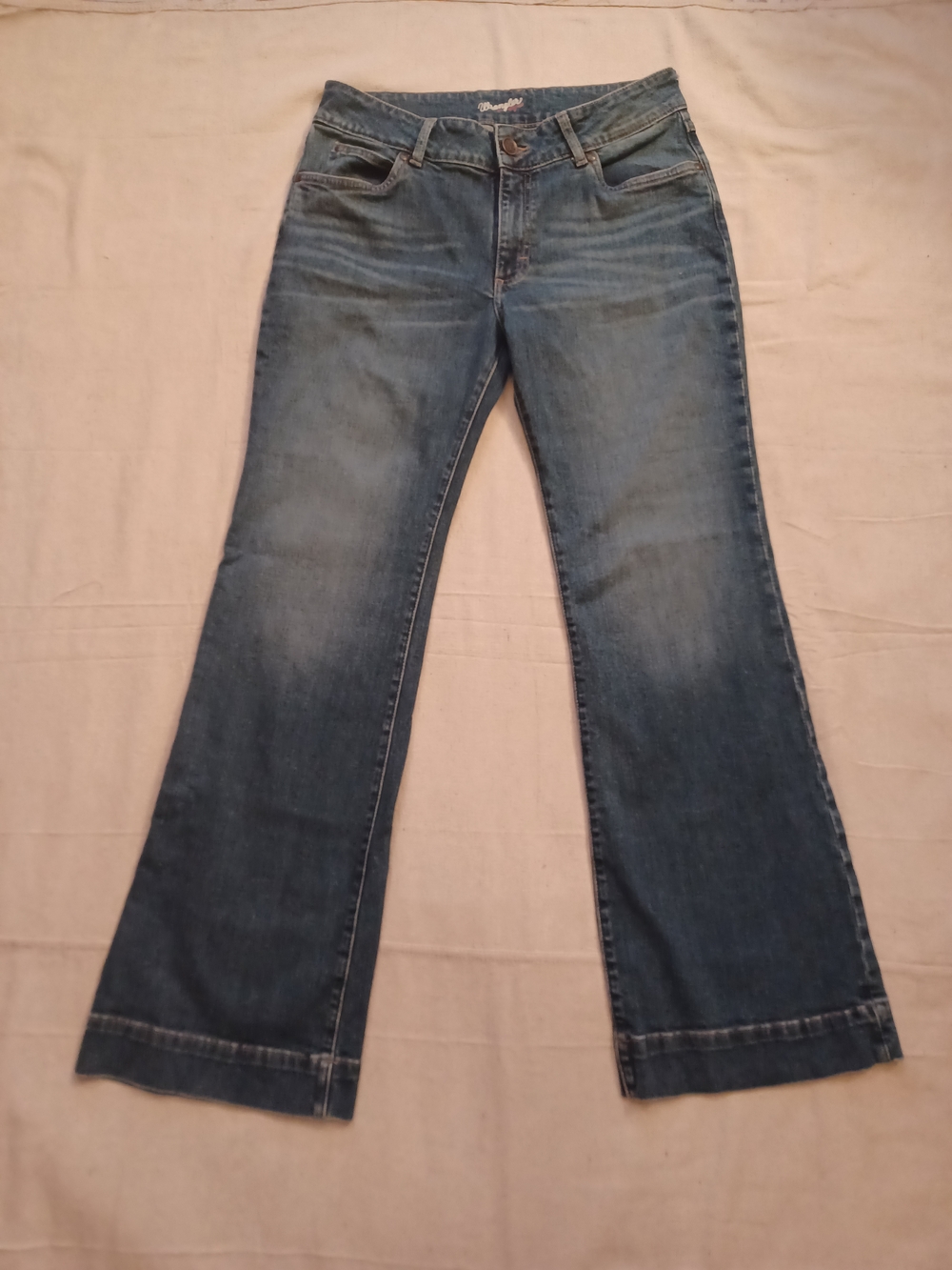 Wrangler Trouser Style Denim Jeans Women's Size Waist 31 X Length 32